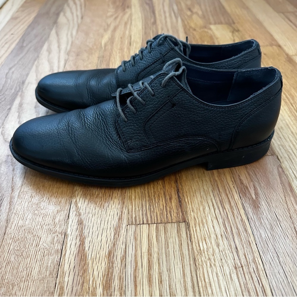 Cole Haan Nelson Plain Black Leather Oxford Dress Shoes C25809 Men’s Size 8.5 M